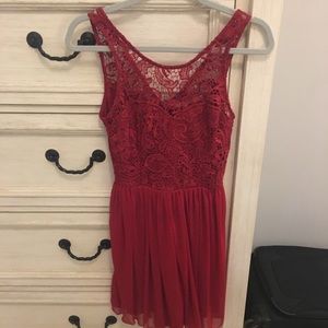 Red dress! Great for wedding or night out
